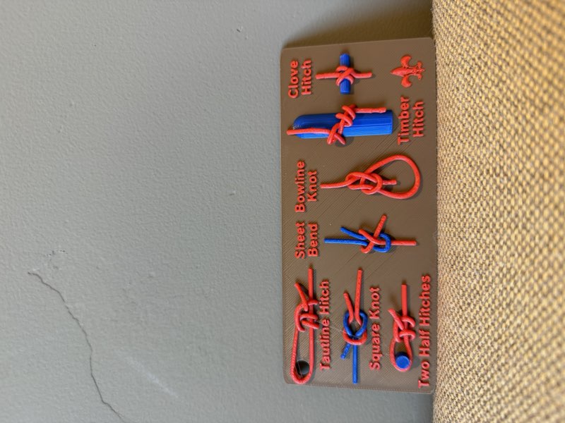 Knot Tying Board